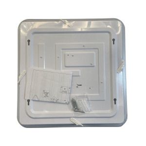 Plafon kwadratowy Babilon 38 cm złoty LED 4000K