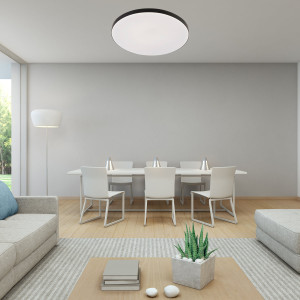 Plafon Babilon 38 cm czarny LED 4000K