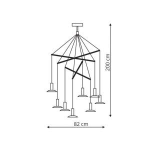 Lampa wisząca Hat biała LED 3000K