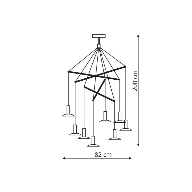 Lampa wisząca Hat biała LED 3000K - 5542