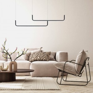 Lampa wisząca Malawi Basic czarna LED CCT