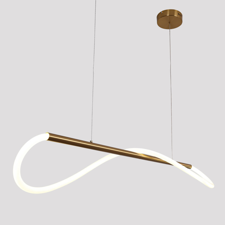 Lampa wisząca Meleca S złota LED 4000K - 5556