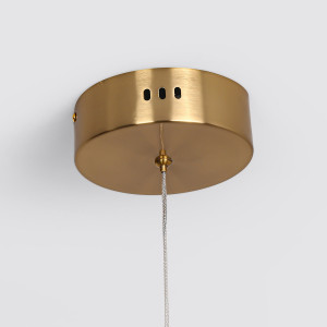 Lampa wisząca Meleca M złota LED CCT