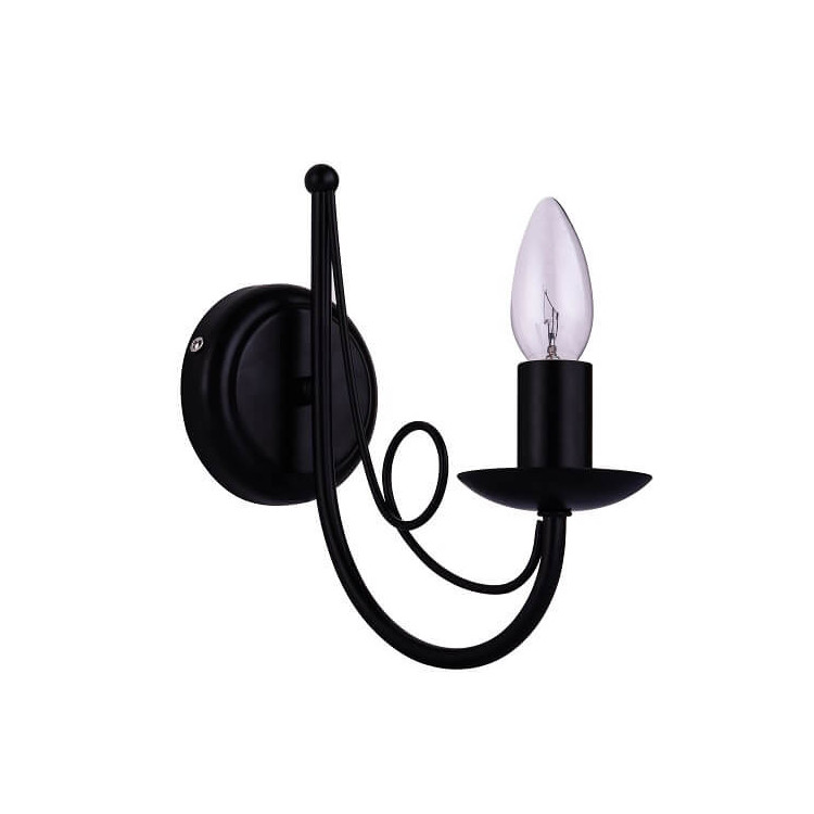 Perła kinkiet czarna - 5741