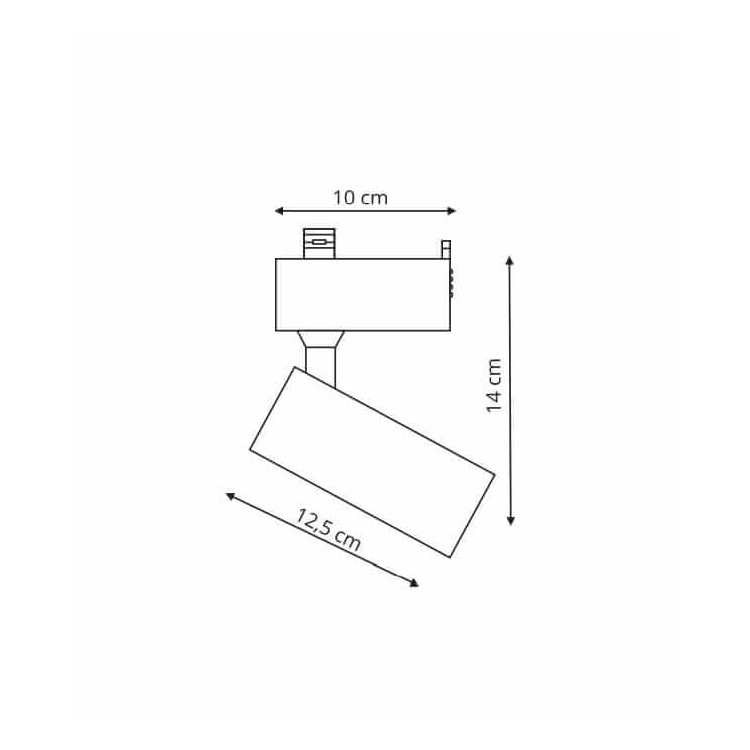 Reflektor do szynoprzewodu Rocca 1F czarny LED 4000K - 5869