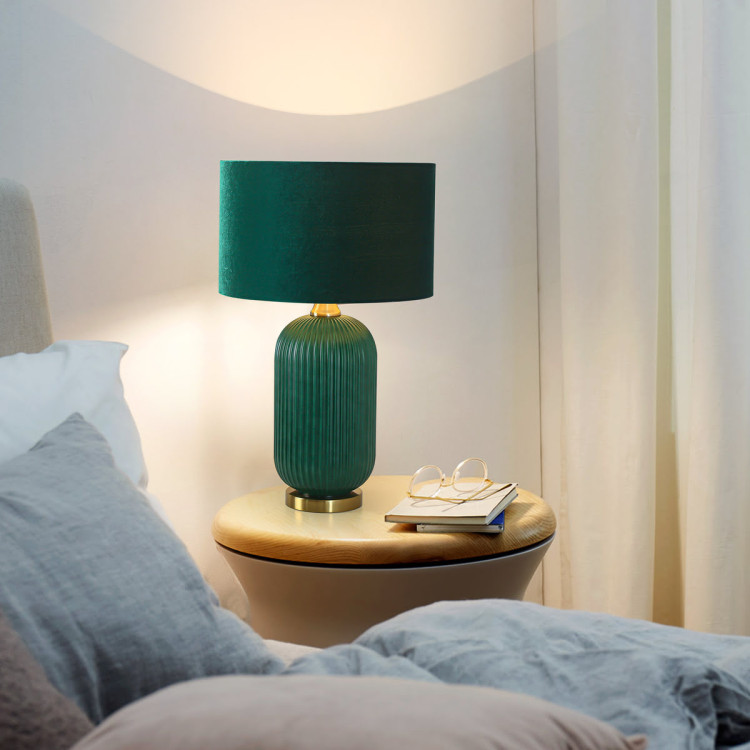 Lampa stołowa Tamiza zielona 1xE27 - 5946