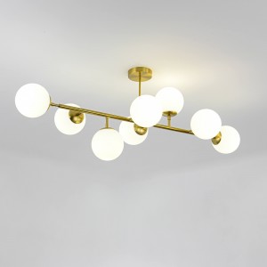 Lampa wisząca Dorado 8 złota 8xE14