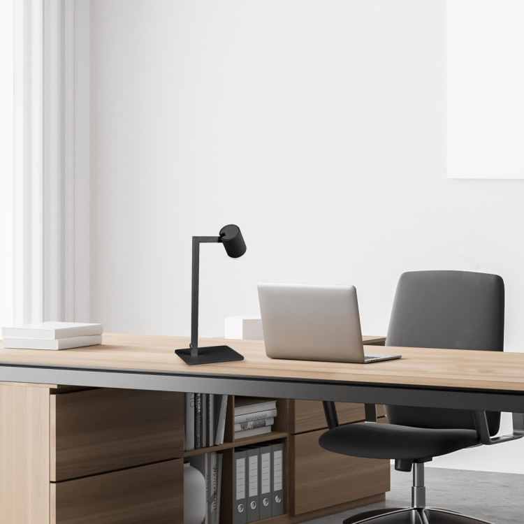 Lampa biurkowa Snow czarna 1xGU10 - 5985