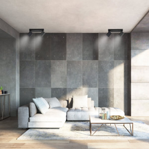 Spot Snow 2 czarny 2xGU10