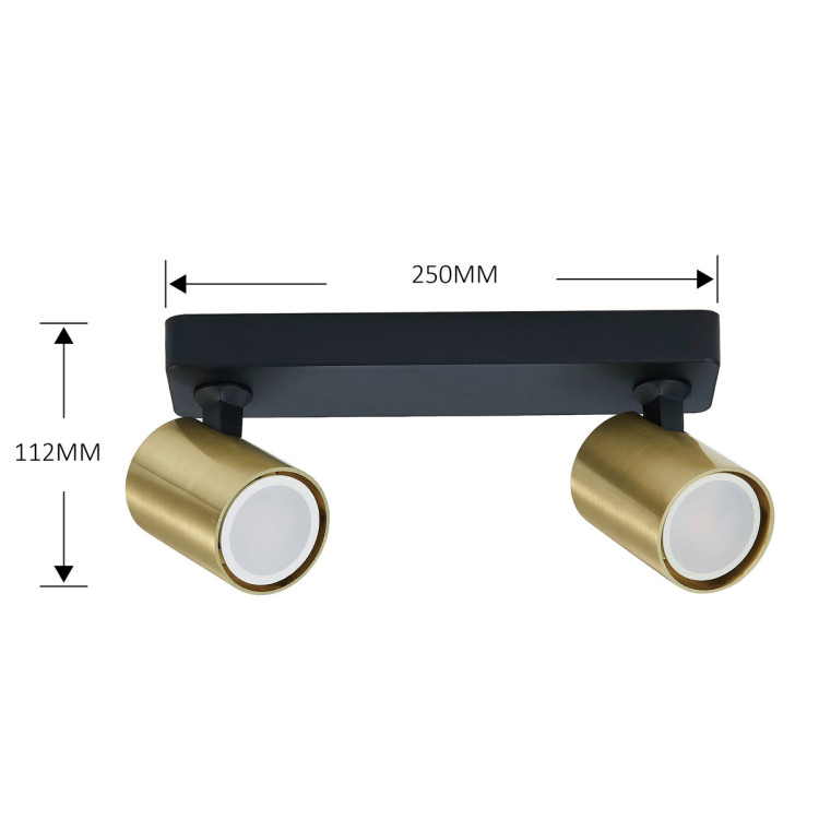 Spot Snow 2 złoty 2xGU10 - 6012