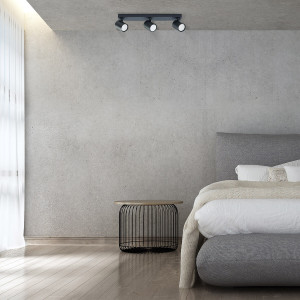 Spot Snow 3 czarny 3xGU10