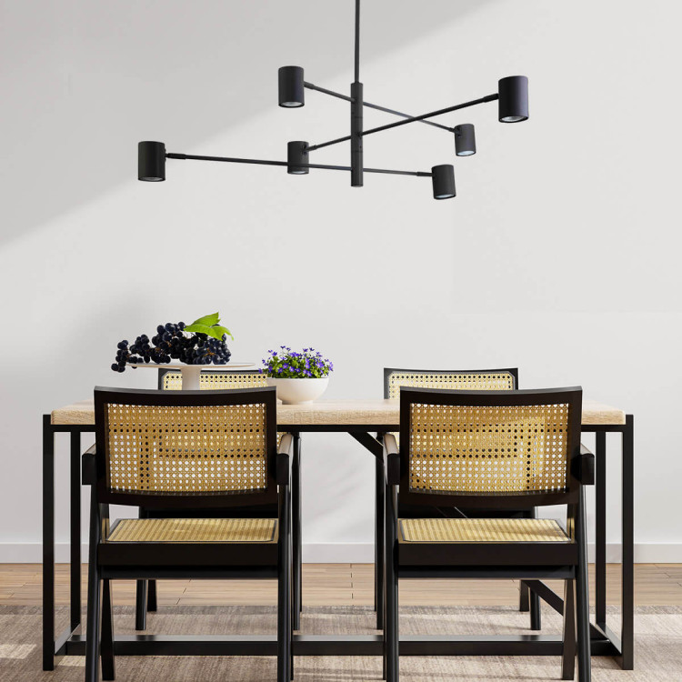Lampa wisząca Snow 6 czarna 6xGU10 - 6079