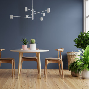 Lampa wisząca Snow 6 biała 6xGU10