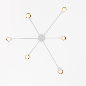 Lampa wisząca Snow 6 biała 6xGU10