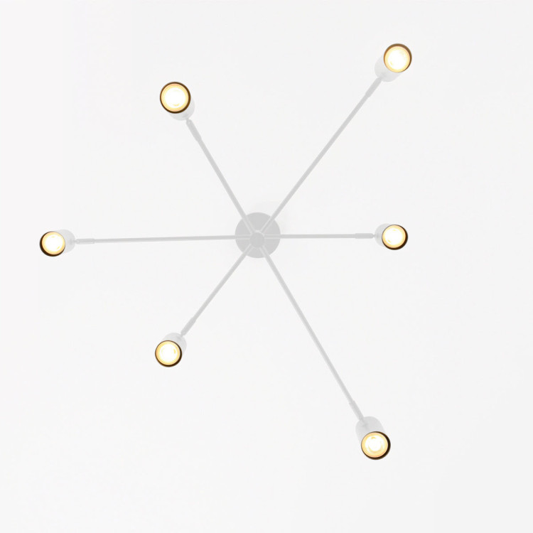 Lampa wisząca Snow 6 biała 6xGU10 - 6156