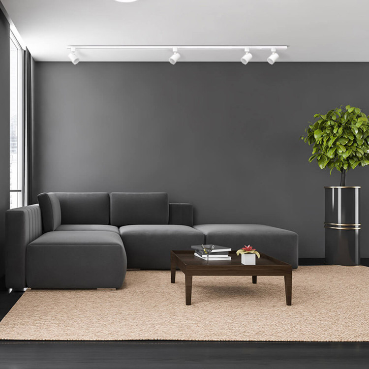 Zestaw oświetlenia szynowego Snow SET 1F biały 4xGU10 - 6166