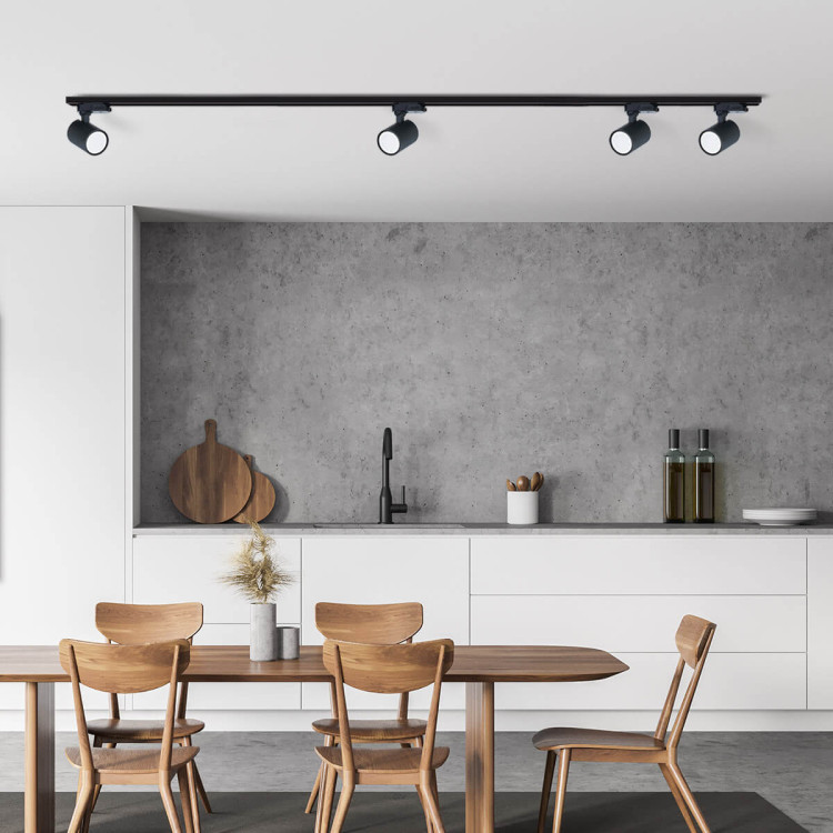 Zestaw oświetlenia szynowego Snow SET 3F czarny 4xGU10 - 6196