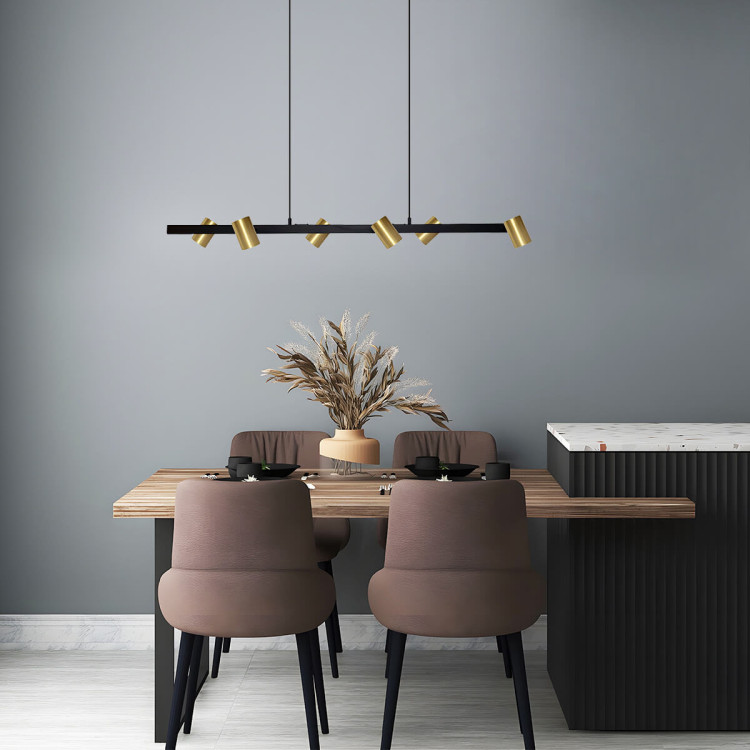 Lampa wisząca Snow 6 złoto - czarna 6xGU10 - 6203