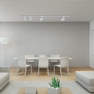 Zestaw oświetlenia szynowego Tokio SET 1F biały 4xGU10