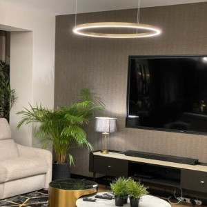 Lampa wisząca Midway Shiny złota LED 3000K