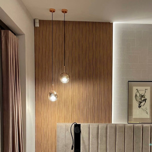 Lampa wisząca Palla złota 1xE14