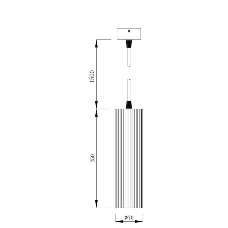 Lampa wisząca Tokio biała 1xGU10 - 6329