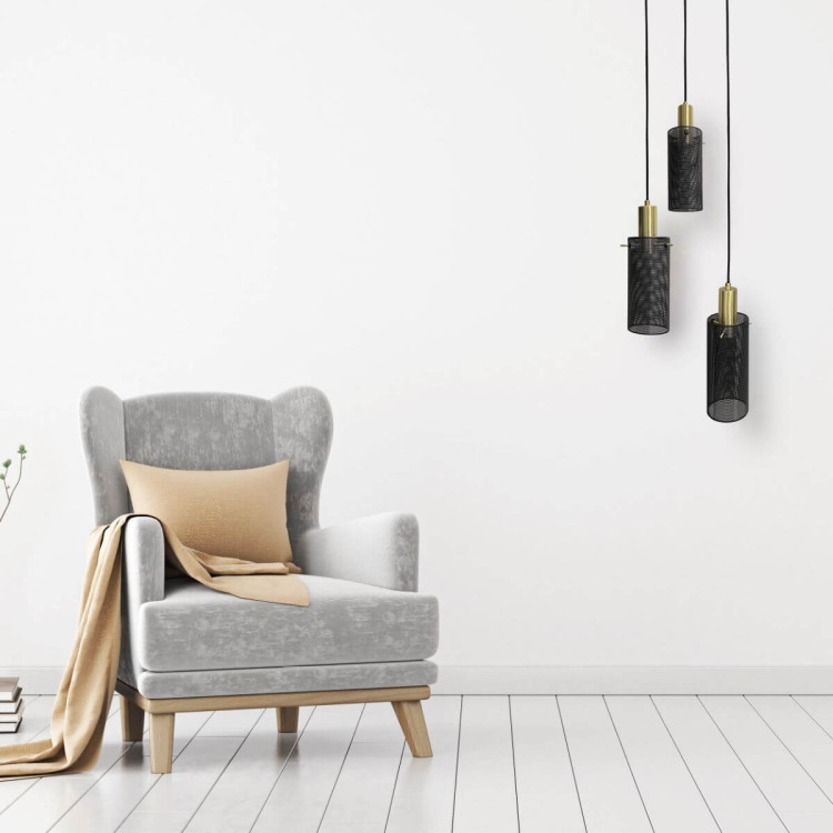 Lampa wisząca Tirana 3 czarna 3xE27 - 6432