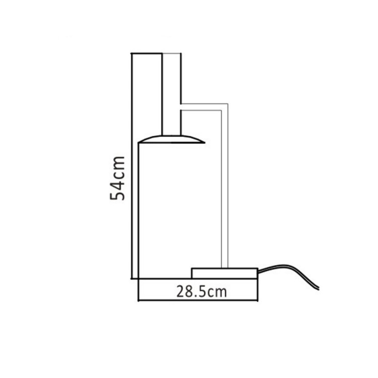 Lampa biurkowa Hat czarna LED 3000K - 6522