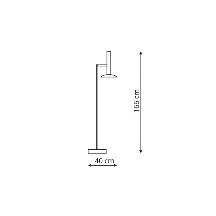 Lampa podłogowa Hat biała LED 3000K - 6526
