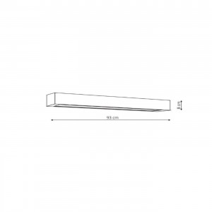 Kinkiet Ibros 93 cm czarny IP44 LED CCT