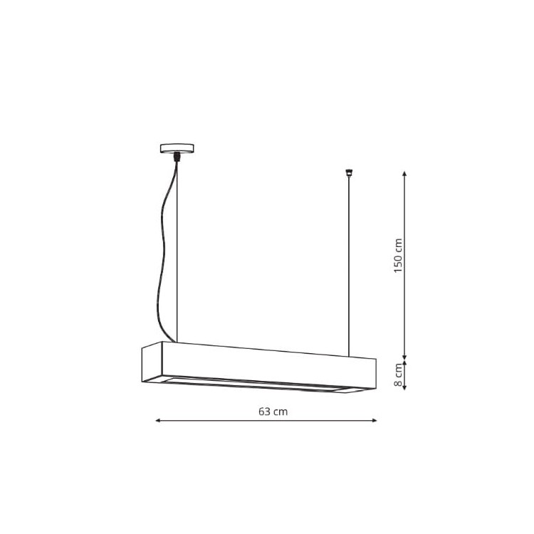 Lampa wisząca Ibros czarna 18W IP20 LED CCT - 6610