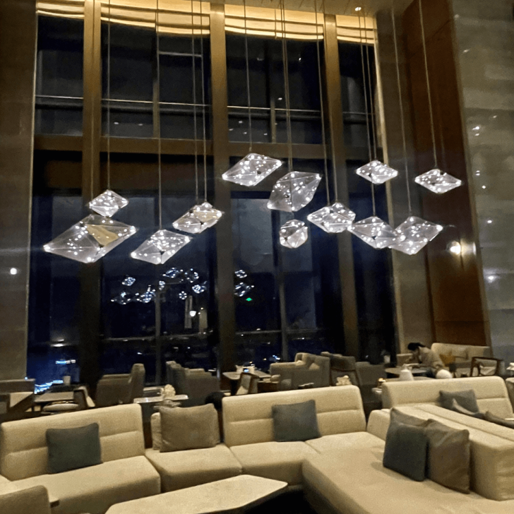 Lampa wisząca Konstelacja pozioma dymna czarna 7xG9 - 6638