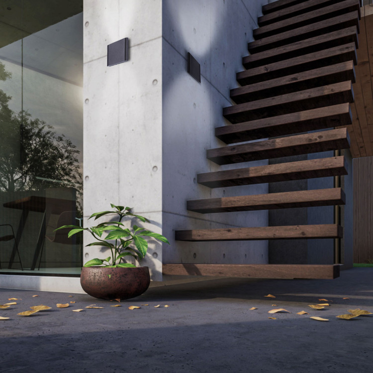 Kinkiet Sapri czarny LED 4000K - 6678