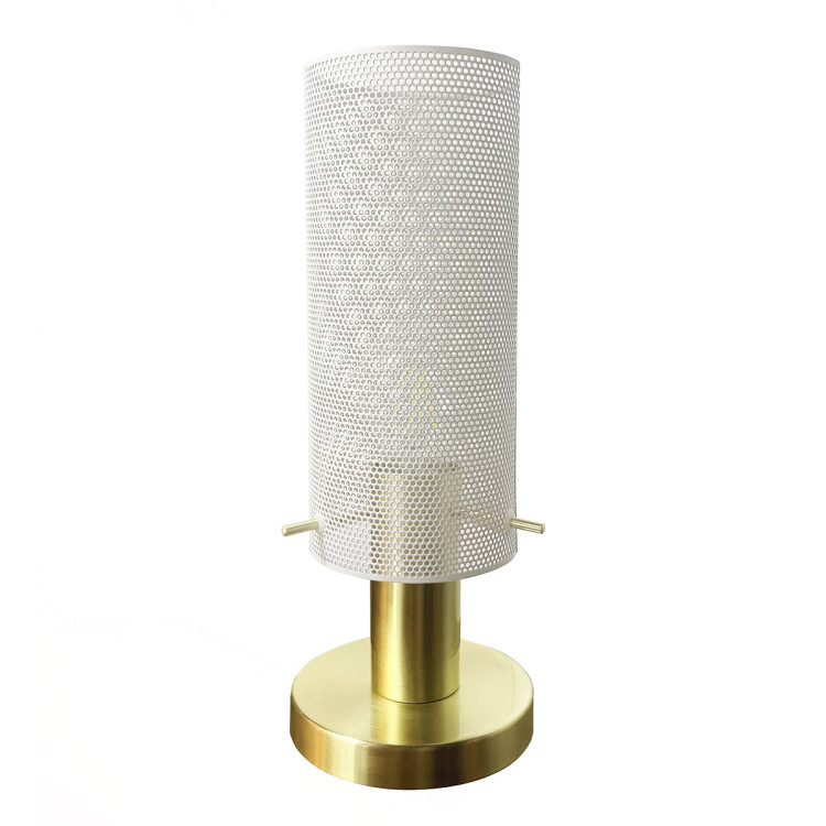 Lampa biurkowa Tirana biała 1xE27 - 6701