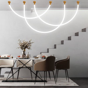 Lampa wisząca Rope Light 4 m biała Tuya Smart LED CCT