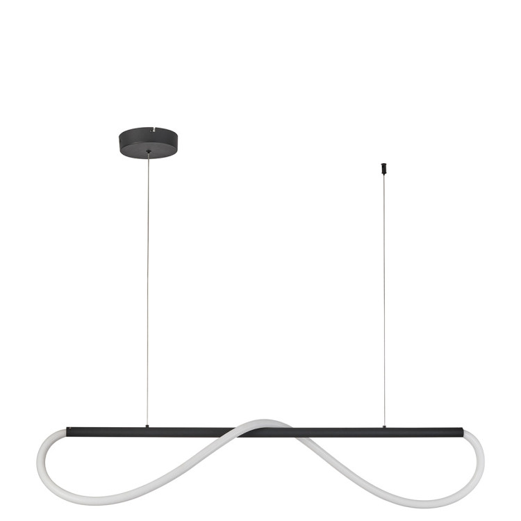Lampa wisząca Meleca S czarna LED 4000K - 6872