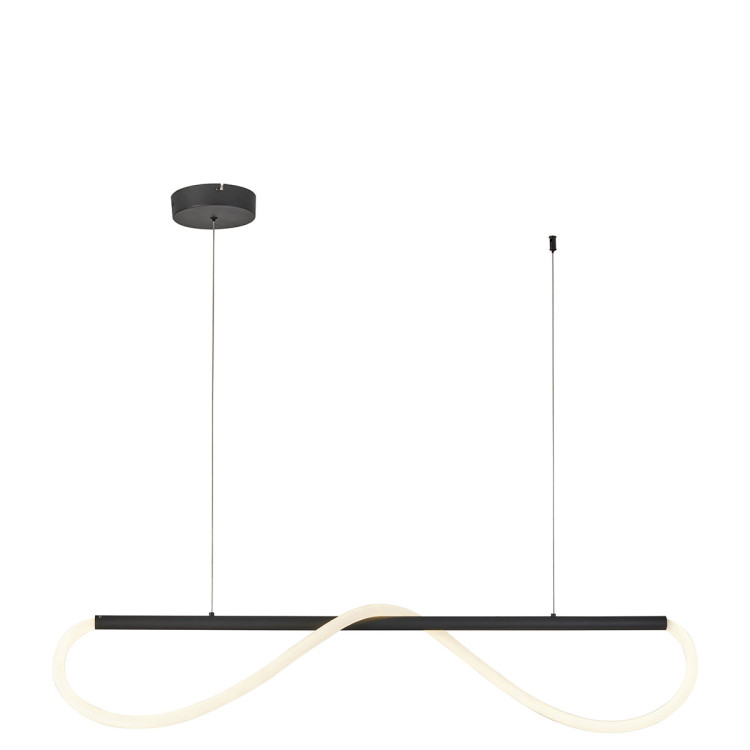 Lampa wisząca Meleca S czarna LED 4000K - 6874