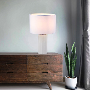 Lampa stołowa Tokio biała 1xE27