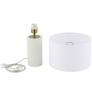 Lampa stołowa Tokio biała 1xE27