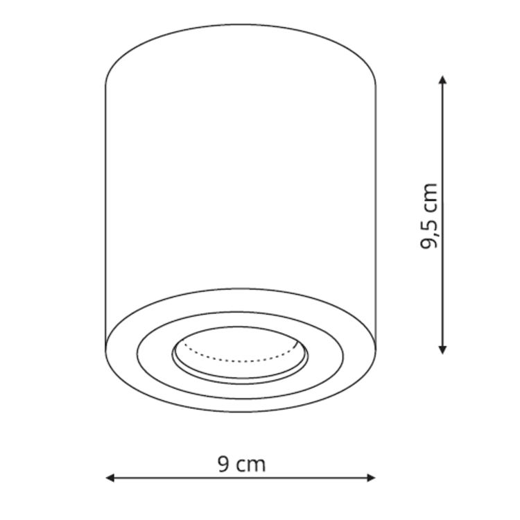 Faro XL oprawa natynkowa biała - 6961