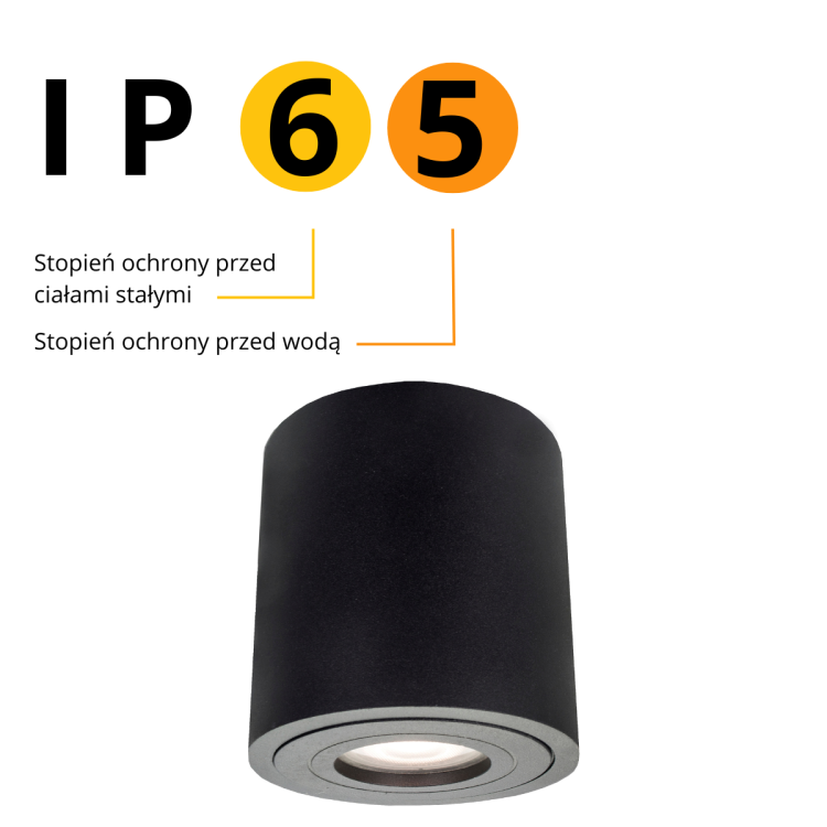 Faro XL oprawa natynkowa czarna - 6962