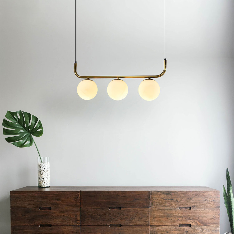 Lampa wisząca Alisa złota 3xE14 - 7031