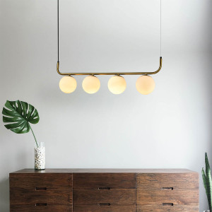 Lampa wisząca Alisa złota 4xE14