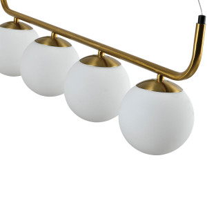 Lampa wisząca Alisa złota 4xE14