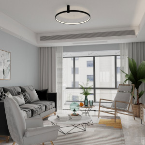 Plafon Ring S czarny LED CCT