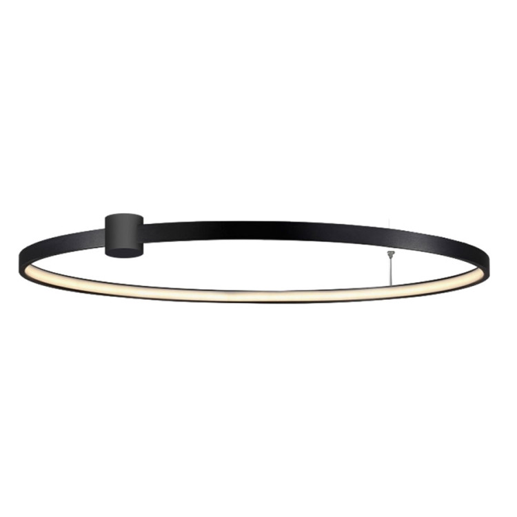 Plafon Ring L czarny LED CCT - 7105