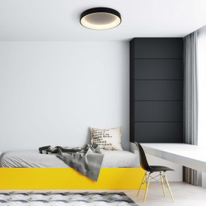 Plafon Georgia 60 cm czarny LED CCT