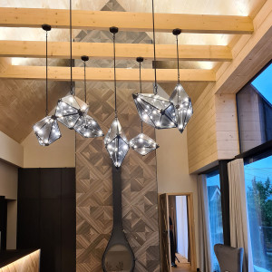 Lampa wisząca Konstelacja pionowa 7xG9