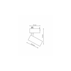 Reflektor do szynoprzewodu Rocca 1F biały LED 3000K