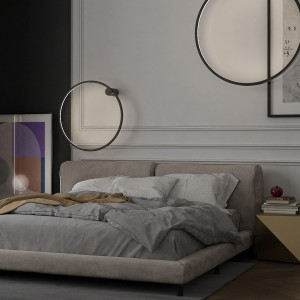 Kinkiet Mirror czarny LED 3000K